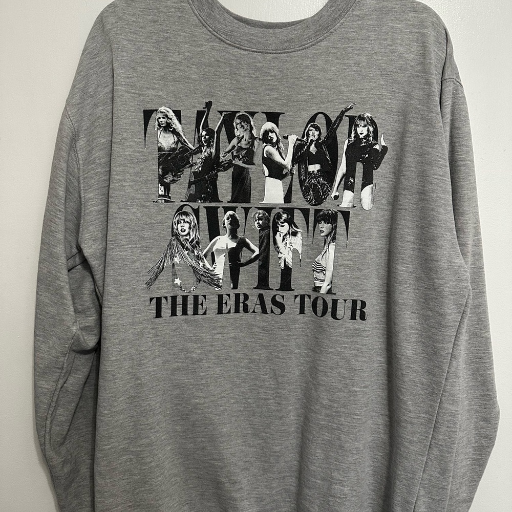 Taylor Swift Gray The Eras Tour Sweatshirt